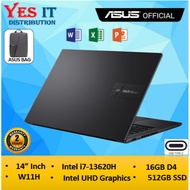 Asus VivoBook 14 A1405V-ALY910WS / ALY909WS 14'' WUXGA Laptop ( i7-13620H, 16GB, 512GB SSD, Intel, W