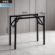 Table Leg Candle You Table Leg Simple Rack Table Leg Iron Rack Shelf Desk Fold in Half Fold Folding 
