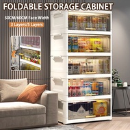 3/5Layers FlipTop Folding Cabinet Stackable Storage Wardrobe Cabinet  Foldable Home Clothes Snacks S