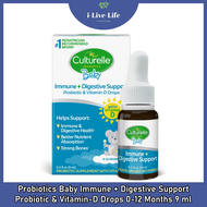 โปรไบโอติกส์เด็ก Probiotics Baby Immune + Digestive Support Probiotic & Vitamin-D Drops 0-12 Months