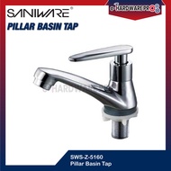 Saniware SWP-SWS-Z-5160 Pillar Basin Tap | 51 Series Stainless Steel Silver Basin Faucet | Paip Air 