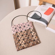 A-🥨2020Japanese Issey Miyake Color-Blocking Sequin Geometric Diamond Laser Mirror5*6Single Shoulder Messenger Bag Mermai