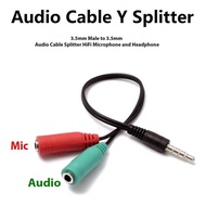 [Clearance] 3.5mm Mini Jack Audio Stereo Splitter Cable 1 Male to 2 Female Jack Spliter Audio Spliter