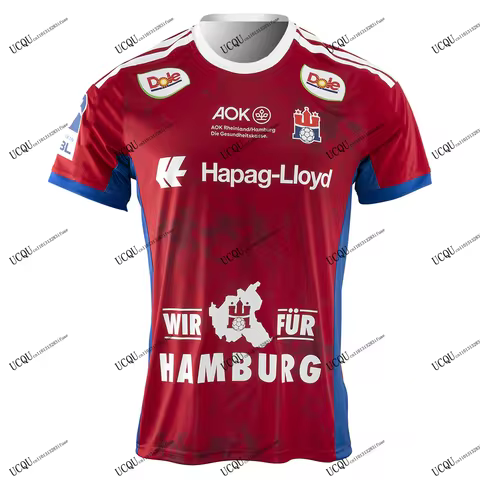 HSV Hamburg 2025-26 HBL New Arrival Germany Handball Jersey 3D Printed T-shirt Home Away Adult KIDs 