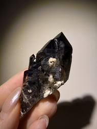 馬拉威煙晶 與霓石長石共生 Smoky Quartz and Aegirite from Malawi