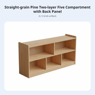 child-appropriate Height Montessori Shelf Versatile Design 5-Section Cubby Shelf sturdy Construction