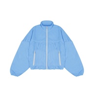 Free Shipping 3Second Women's Parachute Mid Cropped Jacket Sporty Jacket C010923 - Blue, S