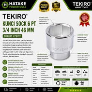 TEKIRO 3/ 4 Inch 6 Point 46 mm CR-V Heavy Duty Socket Wrench Original | Socket 46MM 6PT