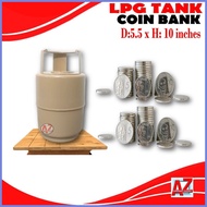 ◧ ∈ ☈ LPG Coin tank Ipon/savings Challenge alkansya 10 inches