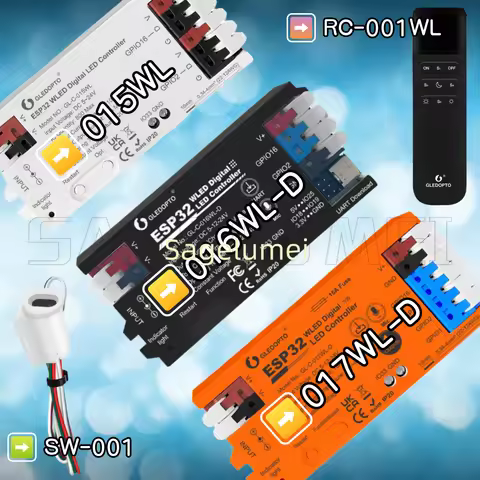 ESP32 UART Download WLED Digital LED Controller Microphone function DIY Dynamic Lighting Mode APP Vo