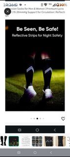 Arafits 反光運動壓力襪 arafits Compression Socks for Men & Women | Premium Lycra Spandex | 15-20mmHg Suppor