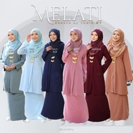 [TUNIK.MY]BAJU RAYA 2022 BAJU KEBAYA MELATI BAJU KEBAYA LOOSE MUSLIMAH LABUH BAJU KEBARUNG KURUNG MODEN WANITA GIRL