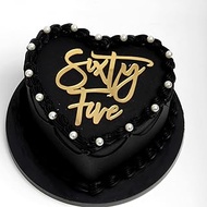 Q127 Acrylic Happy 65th Birthday Cake Topper, Sixty five Birthday Cake Toppers, 65th Cake Toppers, S