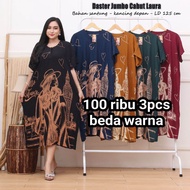 Paket 3pcs 100 ribu daster jumbo / daster rayon adem / daster murah