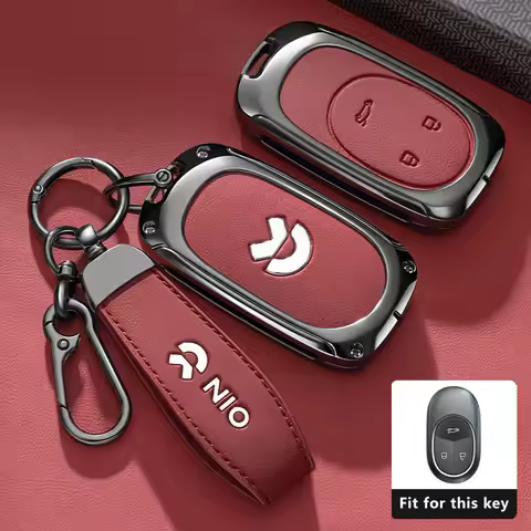 for Wei Lai NIO ET5 ET7 ES6 ES7 ES8 EC6 EC7 ES8 Car Key Case Remote Cover Shell Keychain Ring Holder