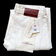 LEE COOPER ริมแดง สีครีม #รุ่นหายาก the cooper collection กระบอกใหญ่  เป้ากระดุม ยืด ของแท้