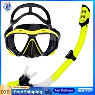 [Ueb Wholesale Center]ชุดดำน้ำสีดำมุมมองกว้าง Anti-Fog Scuba Mask Mask Mask Set Set Swim Dive Mask ส