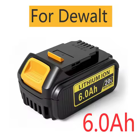 18V Battery 6.0Ah DCB200 DCB184 DCB181 Replacement Li-ion Battery for DeWalt MAX XR power tool 6000m