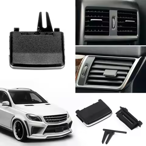 Auto A/C Air Vent Outlet Tab Clip Repair Parts For Mercedes Benz W166 X166 ML GL Black Car Front Air