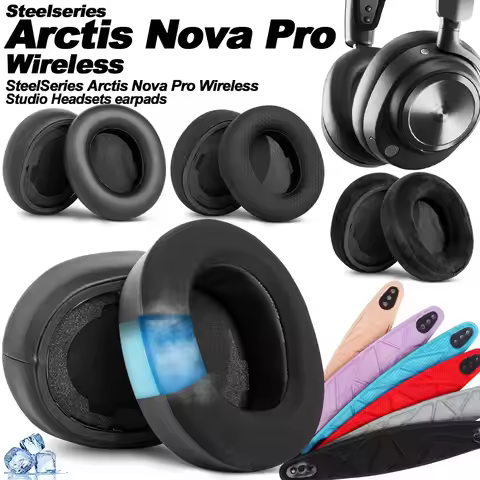 Earphone Pads for SteelSeries Arctis Nova Pro Wireless Replacement Earpads Headphones Earmuffs Soft 