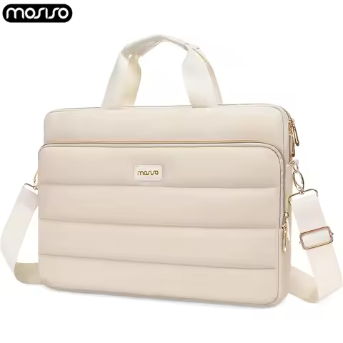 Puffy Laptop Shoulder Bag for MacBook Air Pro 15 16 inch M4 M3 M2 M1 Notebook Shockproof HP Dell Len
