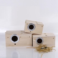 [szlztmy2mg] Breeding Wooden Nest Box Nesting Roost Bird Canary Finch Budgie S/M/L/XL