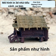 3D Printed Miniature House Model - ms05 Sa Ban/Diorama/Aquatic Mini House - Many Beautiful Models, S