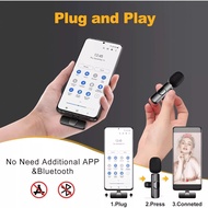 K9 Microphone Wireless Lapel Mic for Teaching Mini Mike for Vlog Videoke Live Streaming
