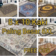 301-377 3D 6XL Carpet Velvet 200cm x 300cm [8x10 ft] Muat dengan 14 Kerusi Meja Makan