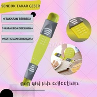 Sliding Measuring Spoon for Cooking Spices, Milk, Coffee, Salt, 9 Sizes