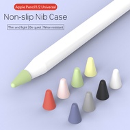 8 Pcs Silicone Pencil Nib/Tip Protector Cap for Drawing Noiseless Compatible for Apple Pencil 1st/2nd Replacement Non-Slip Writing Nib/Tip Protector (Mixed Color)