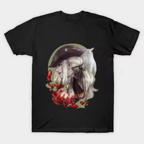 Men Short Sleeve O-neck Clothes Lady Maria Bloodborne Tshirt Women Fashion T Shirt Summer Cotton Tee
