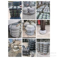 Stone Pillar Lotus Seat Bonsai Stone Pillar Villa Bluestone Pillar Auspicious Marble Courtyard Pilla