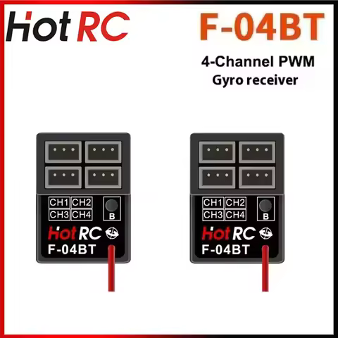 HOTRC F-04BT 2.4G 4CH 4 Channel PWM Receiver Gyro RX for Transmitter Remote Controller CT-4A CT-6B C