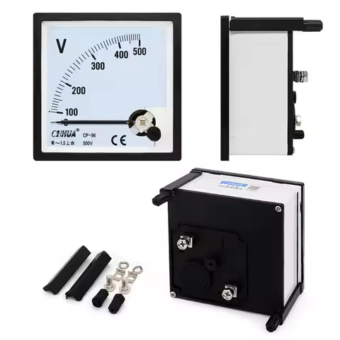 SQ-96 CP-96 DC AC Voltmeter Pointer Meter 5V 10V 15V 20V 25V 30V 50V 75V 100V 150V 200V 300V 450V 50