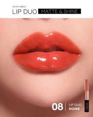 💋KATHY AMREZ LIP DUO MATTE SHINE ลิปดูโอ แมทแอนด์ชายน์ 💋 ลิปฉ่ำไม่ติดแมส!!! ที่อิงฟ้าหลงรัก 💄