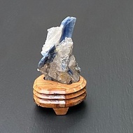 手串充電站-天然原礦藍晶石共生白水晶及黃膠花及鏡鐵礦 養水晶