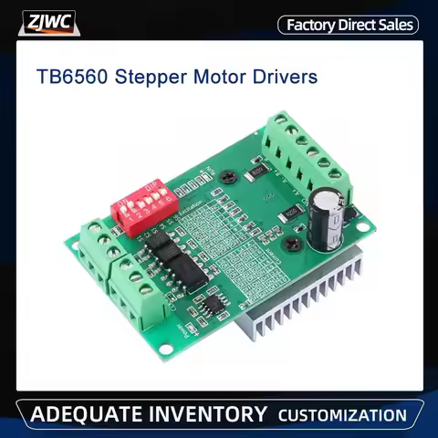 TB6560/TB6600 3.0A Stepper Motor Driver Controller Board 9V-36V CNC Rounter Control Low Voltage Over