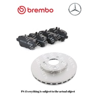 (BREMBO) BRAKE PAD + DISC FRONT (MERCEDES W176 W246 W117 W156 W197)