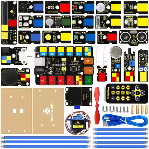 Keyestudio EASY Plug Ultimate Starter Kit For Arduino STEM EDU With Mixly Block Learning Arduino Kit