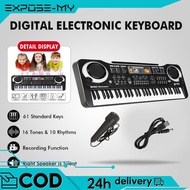 Electronic Piano Children Piano Keyboard 61 with Microphone Children Piano Beginner Portable