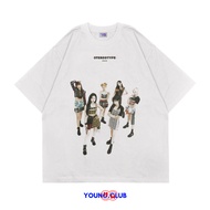 YOUNG.CLUB | STREET TYPE T-SHIRT | T-SHIRT OVERSIZE WHITE STYLE Y2K VINTAGE BOOTLEG GRUNGE SKENA SEC