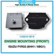 ISUZU FVR33 Front Engine Mount ( 1-53215-187-0 )  ( 6HH1 6BG1 ) Engine Mounting Rubber Truck Spare P
