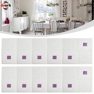 {DRHT} 10pcs 3D Tile Brick Wall Sticker Self-adhesive  Foam Panel Waterproof