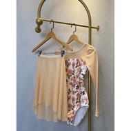 Dance Practice Outfit for Women, Adult Long Sleeve Ballet Training Leotard, One-Piece Autumn Winter 