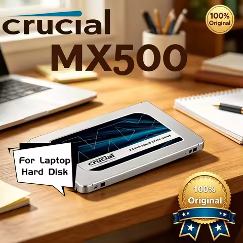 Reliable Running 3D NAND Crucial SSD MX500 240G 500GB 1TB 2TB SATA 2.5 Inch For Laptop Hard Disk