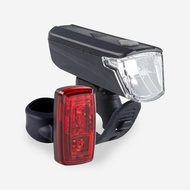 DECATHLON 電池供電式 LED 自行車前後車燈組 ST 110