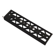 Dovetail Plate for Arca 8in 1/4 3/8 Threaded Holes Aluminum Quick Release Tripod Baseplate ARRI BMPC