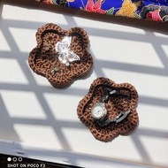 crochet, crochet coasters and jewellery tray, "Star" crochet coasters and jewellery tray
