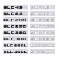 GLC43 GLC63 GLC200 GLC250 GLC300 GLC260L GLC300L letter car sticker for mercedes benz GLC class refi